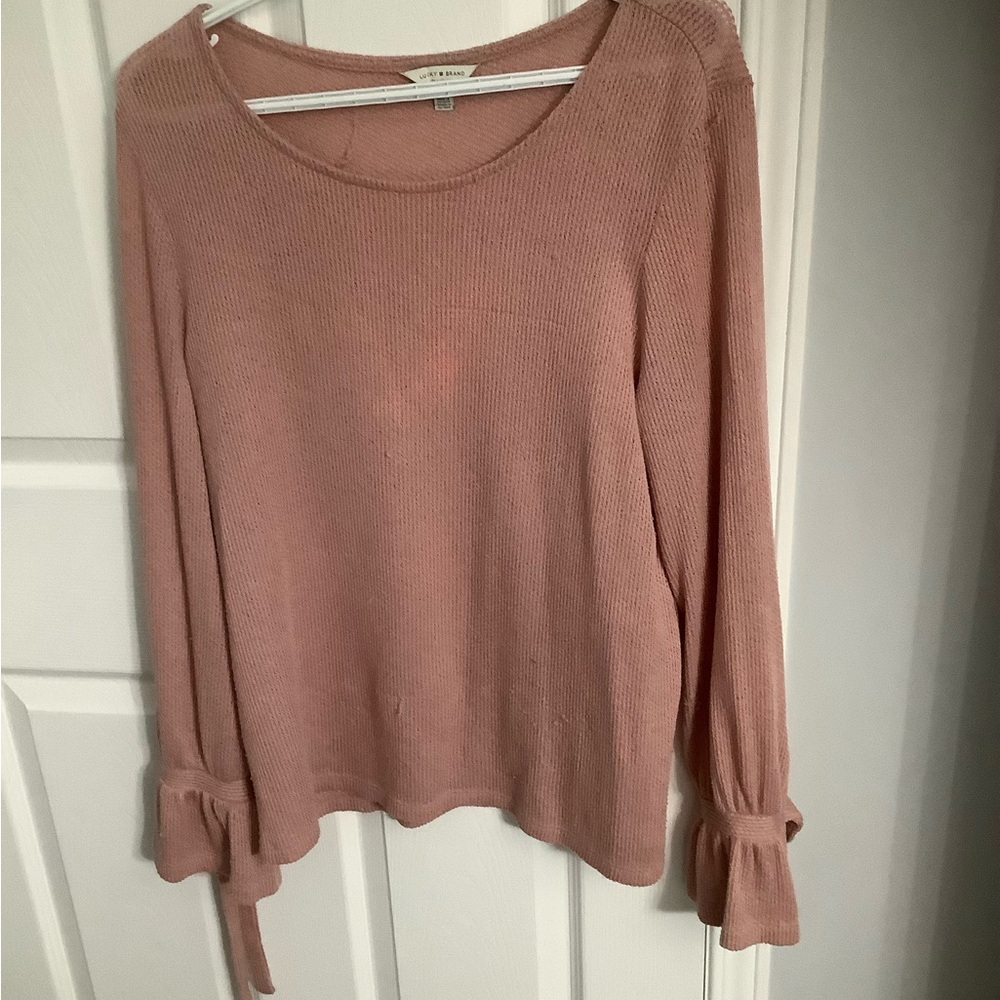 Lucky Brand Blush Pink Knit Sweater